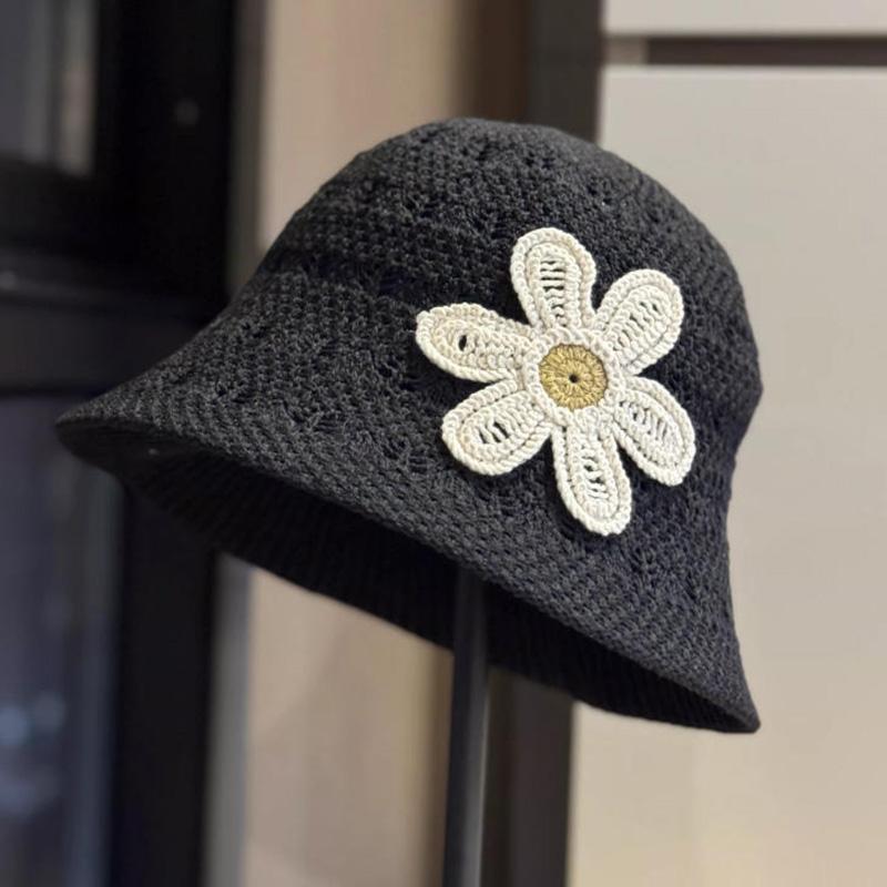 Korean Style 3D Flower Fisherman Hat for Women, Summer Hollow Breathable Sun Hat, Versatile Bucket Hat чорний
Korean Style 3D Flower Fisherman Hat for Women, Summer Hollow Breathable Sun Hat, Versatile Bucket Hat чорний
