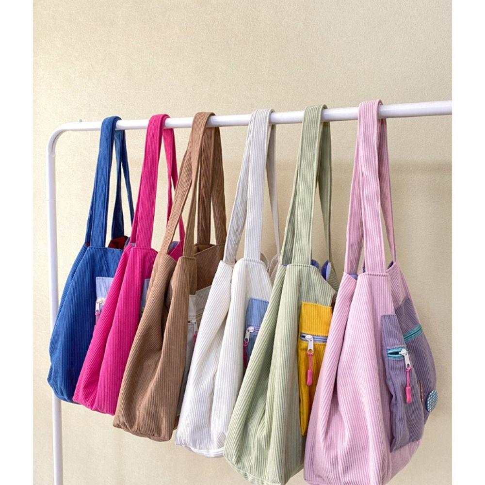 Corduroy Handbag Contrasting Colors Tote Vintage Handbags Work
Corduroy Handbag Contrasting Colors Tote Vintage Handbags Work