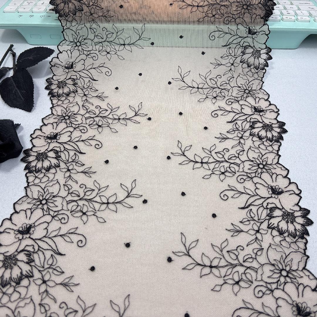 1m x 26cm Embroidery Tulle Lace, Embroidered Net Trim Lace for Dress, Lingerie, Bra, Underwear, Garment, Sewing & Crafting 1 meter x 26 cm чорний/світло-бежевого кольору
1m x 26cm Embroidery Tulle Lace, Embroidered Net Trim Lace for Dress, Lingerie, Bra, Underwear, Garment, Sewing & Crafting 1 meter x 26 cm чорний/світло-бежевого кольору