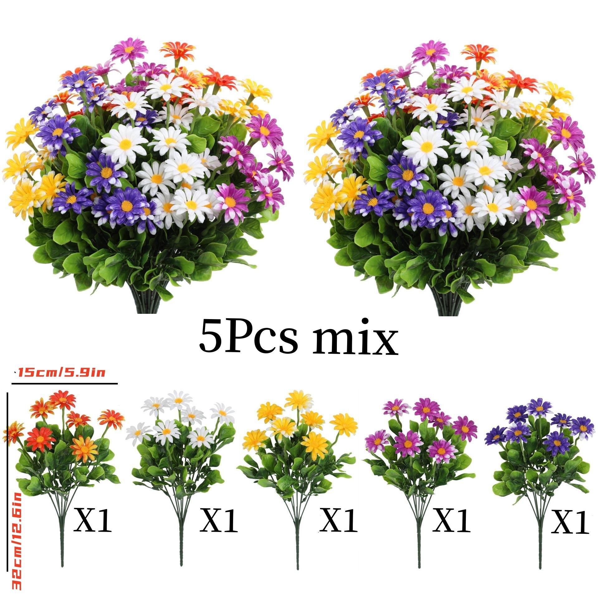 Realistic Flower Bouquets Artificial Daisy Plastic Flowers Fake Flowers Suitable for All Seasons for Home Wedding Garden Decor
Realistic Flower Bouquets Artificial Daisy Plastic Flowers Fake Flowers Suitable for All Seasons for Home Wedding Garden Decor