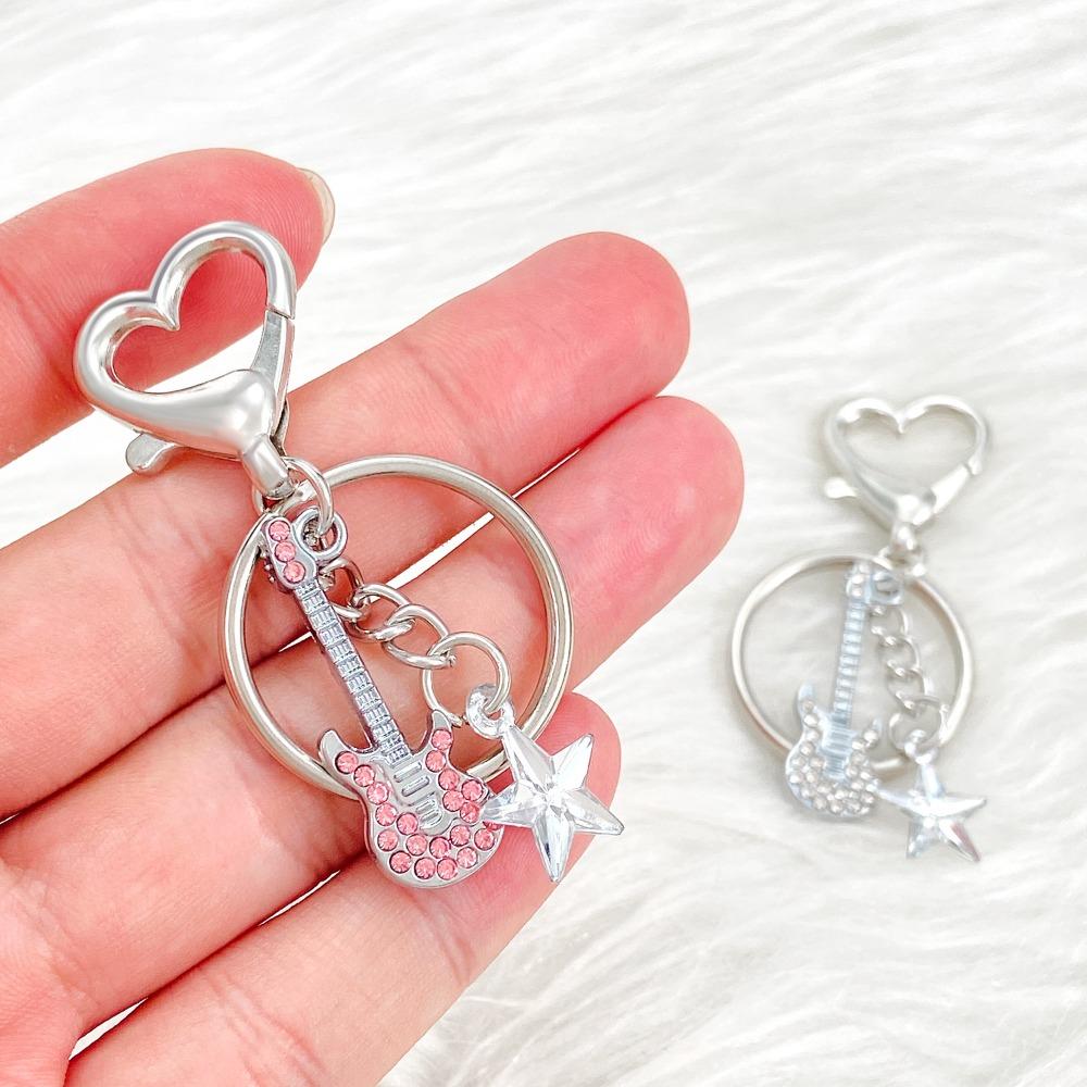 Guitar Guitar Keyring Star Musical Instrument Keychain Guitar Key Chain Couple Gift blue-star
Guitar Guitar Keyring Star Musical Instrument Keychain Guitar Key Chain Couple Gift blue-star