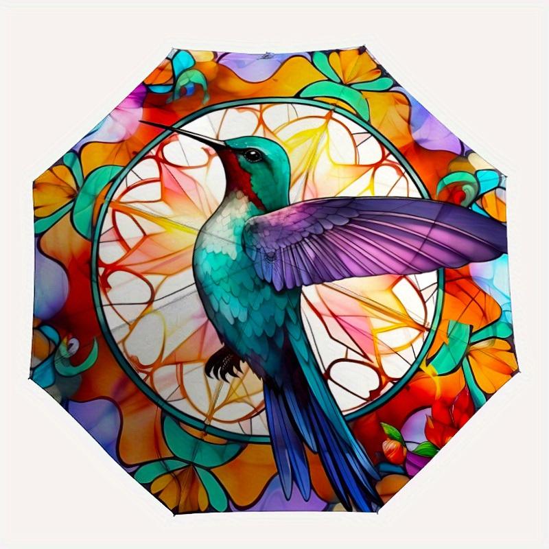 1pc Hummingbird StainedGlass Automatic Open/close Umbrella, 8-Rib sturdy structure, Portable Travel Umbrella, Parties, Everyday Use, Outdoor
1pc Hummingbird StainedGlass Automatic Open/close Umbrella, 8-Rib sturdy structure, Portable Travel Umbrella, Parties, Everyday Use, Outdoor