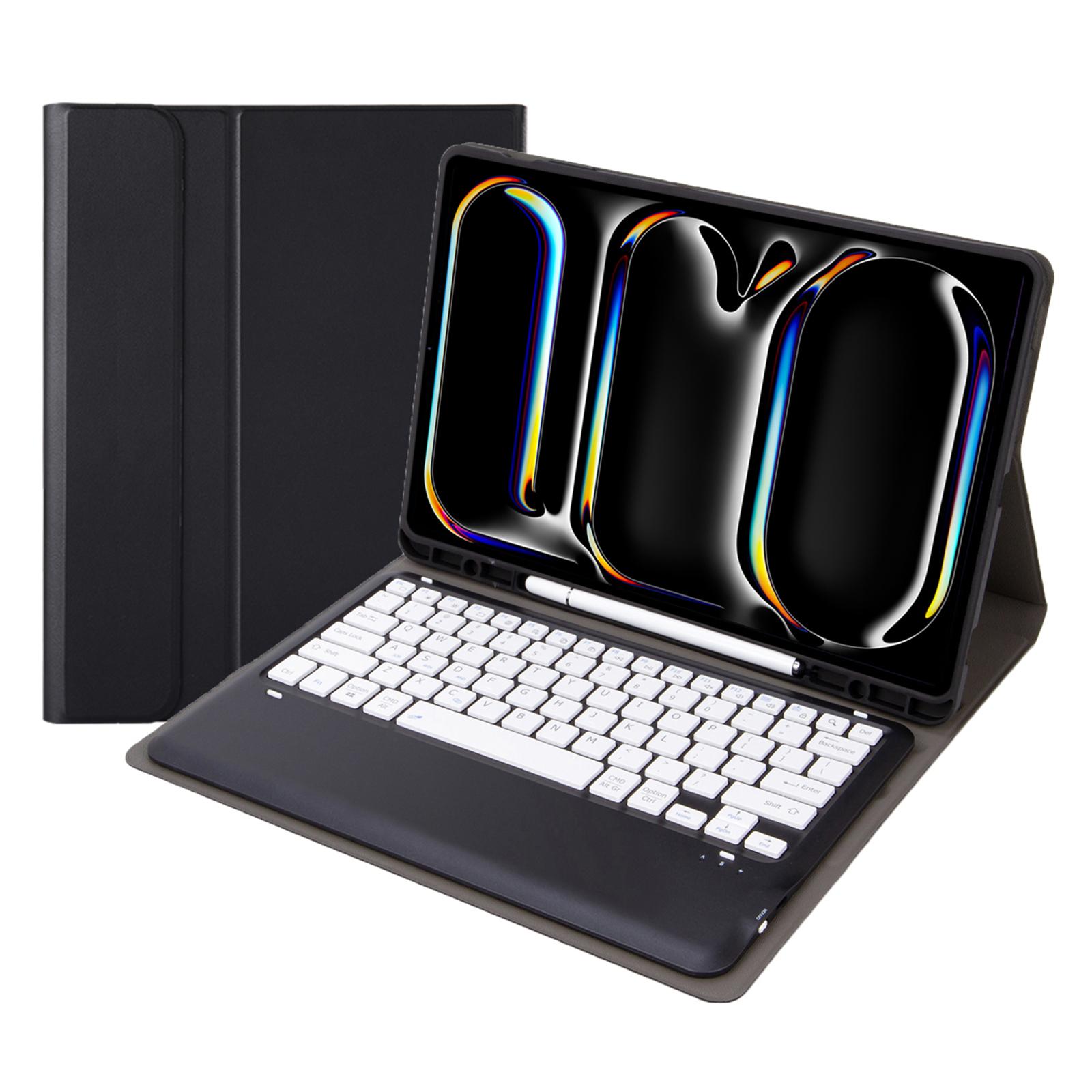 A14B For iPad Pro 13 (2024) Bluetooth-compatible Keyboard Cover with Pen Slot Ultra Thin Tablet Case Black/White
A14B For iPad Pro 13 (2024) Bluetooth-compatible Keyboard Cover with Pen Slot Ultra Thin Tablet Case Black/White