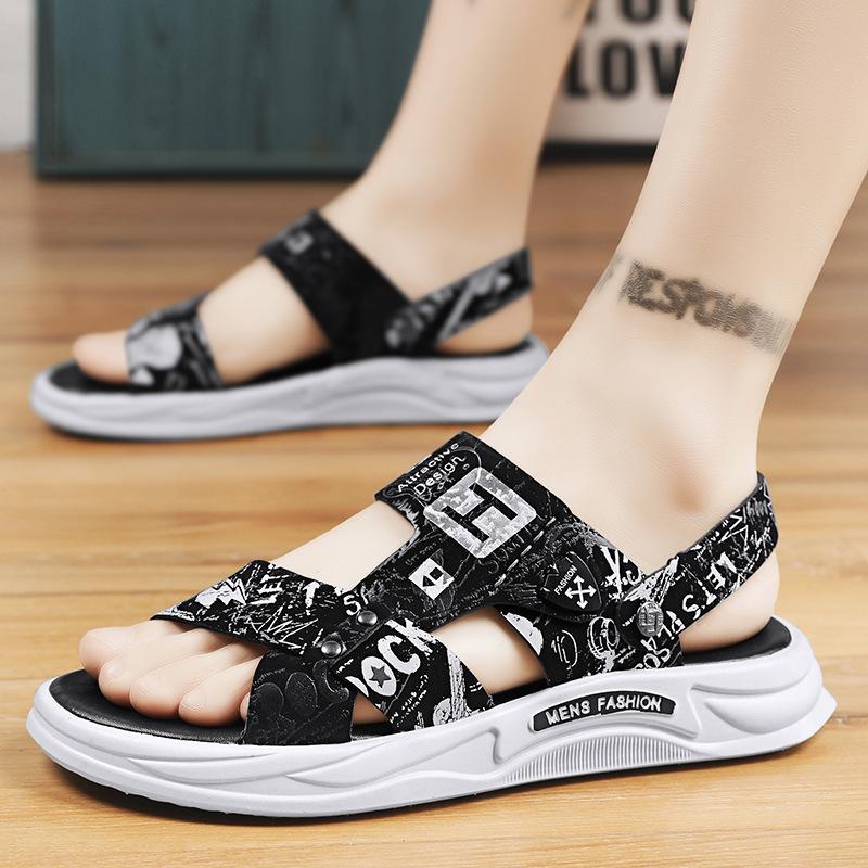 Sandals 2025 summer new one-wear two-use one-word slippers fashion trend thick-soled wear-resistant casual beach slippers 39
Sandals 2025 summer new one-wear two-use one-word slippers fashion trend thick-soled wear-resistant casual beach slippers 39