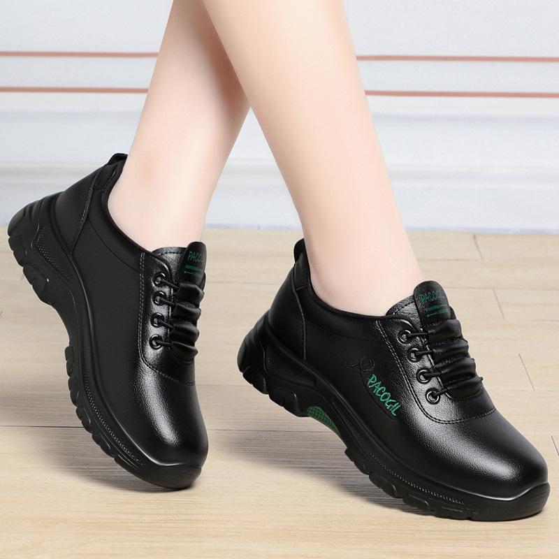Thick-Soled Casual Shoes Spring Autumn Single Shoes Black Sports Shoes Soft Sole Comfortable Mother Shoes Flat Women s Shoes 36
Thick-Soled Casual Shoes Spring Autumn Single Shoes Black Sports Shoes Soft Sole Comfortable Mother Shoes Flat Women s Shoes 36