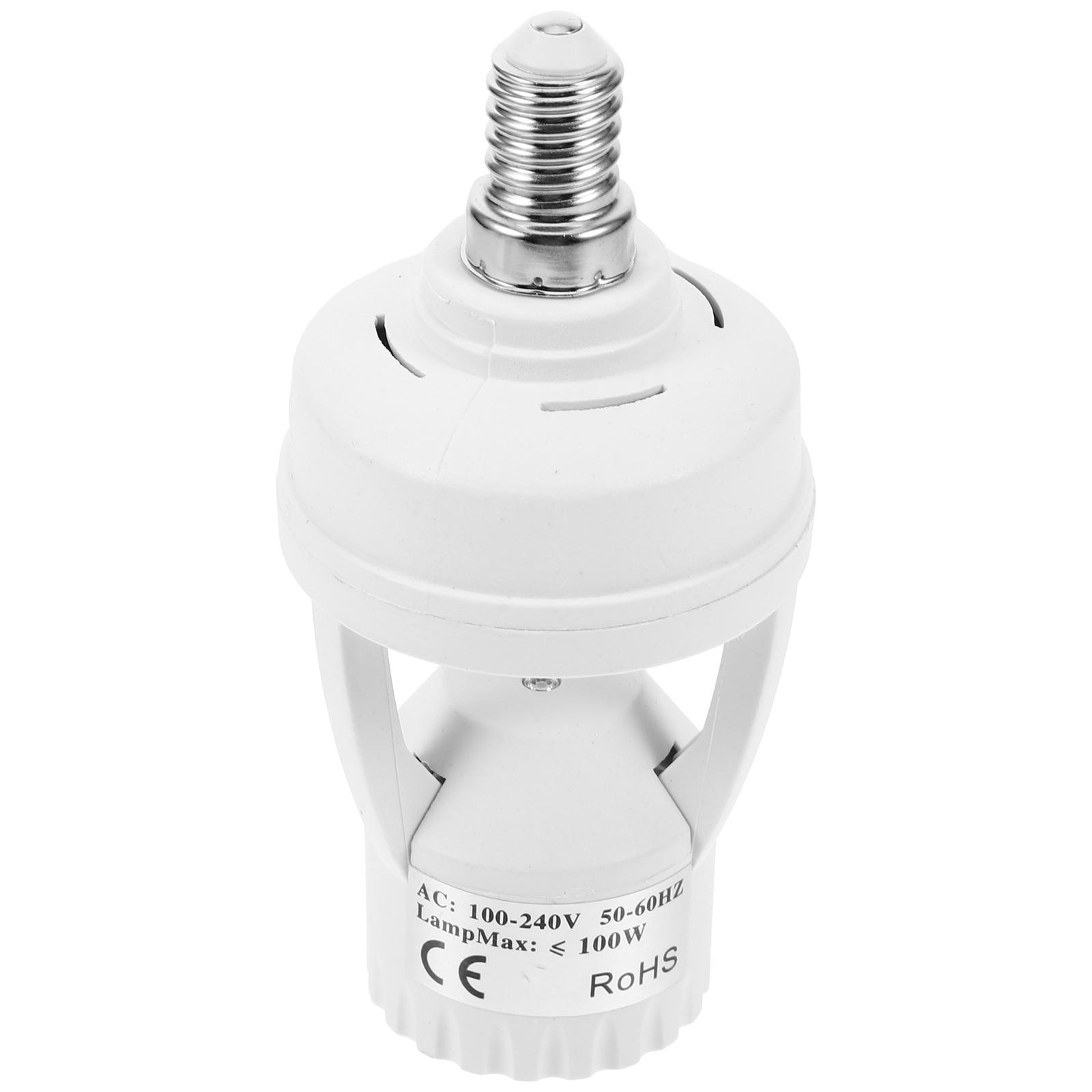 E14 To E27 Converter Bulb Holder Led Adapter Motion Sensor Light Base For With Quality Material Suitable Infrared Bulb Holder білий
E14 To E27 Converter Bulb Holder Led Adapter Motion Sensor Light Base For With Quality Material Suitable Infrared Bulb Holder білий