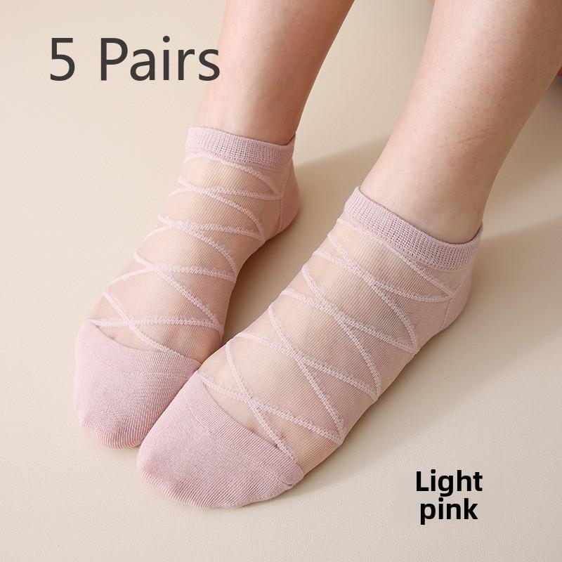 5 пар женских летних носков-лодочек из прозрачного шелка, женские носки-лодочки из прозрачного шелка, короткие чулки без косточек, сшитые вручную 5 Pairs светло-розовый
5 пар женских летних носков-лодочек из прозрачного шелка, женские носки-лодочки из прозрачного шелка, короткие чулки без косточек, сшитые вручную 5 Pairs светло-розовый