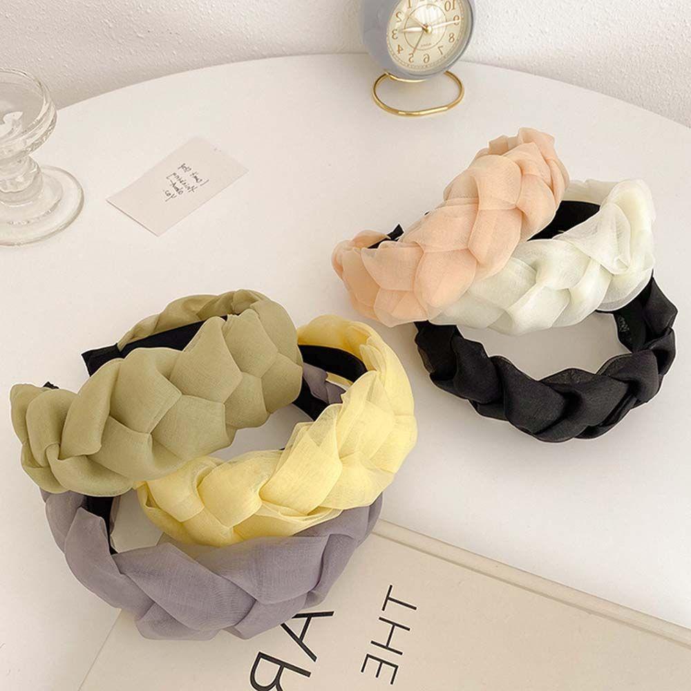 Braided Female Wide Twist Mesh Hair Hoop Women Hair Band Korean Style Headband Hair Accessories
Braided Female Wide Twist Mesh Hair Hoop Women Hair Band Korean Style Headband Hair Accessories