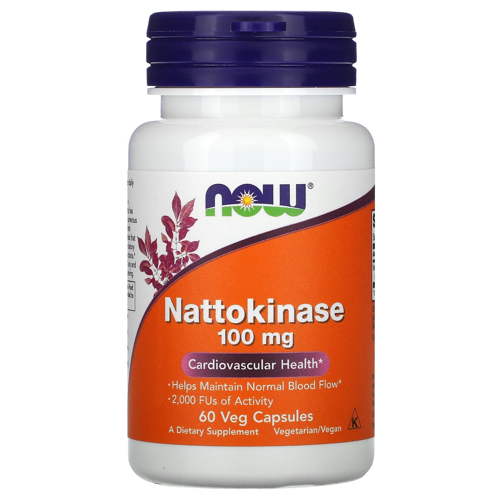 Nattokinase, 100Mg, 60 Veggie Caps 
Nattokinase, 100Mg, 60 Veggie Caps