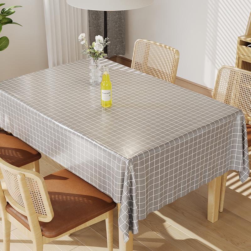 Eco-friendly Waterproof PEVA Plaid Tablecloth - Oil & Stain Resistant, Wash-Free Nordic Style Dining & Coffee Table Cover 137*90 cm сірий колір
Eco-friendly Waterproof PEVA Plaid Tablecloth - Oil & Stain Resistant, Wash-Free Nordic Style Dining & Coffee Table Cover 137*90 cm сірий колір