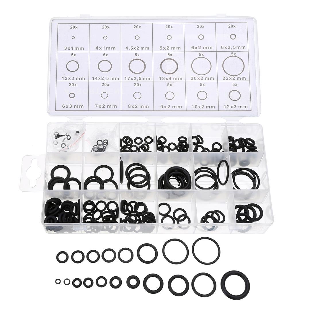 Idh 225pcs 18 Размеры Черная резина O-Ring шайба шайба запечатывание кольцо Ассортимент Комплект
Idh 225pcs 18 Размеры Черная резина O-Ring шайба шайба запечатывание кольцо Ассортимент Комплект