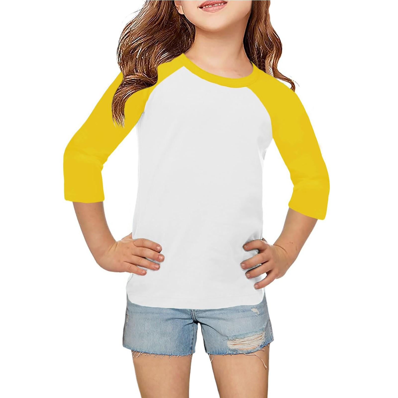 Топы для девочек 4-16 лет с круглым вырезом и рукавами 3/4 Футболки Модные топы Наряды Футболки 160 жёлтый
Топы для девочек 4-16 лет с круглым вырезом и рукавами 3/4 Футболки Модные топы Наряды Футболки 160 жёлтый