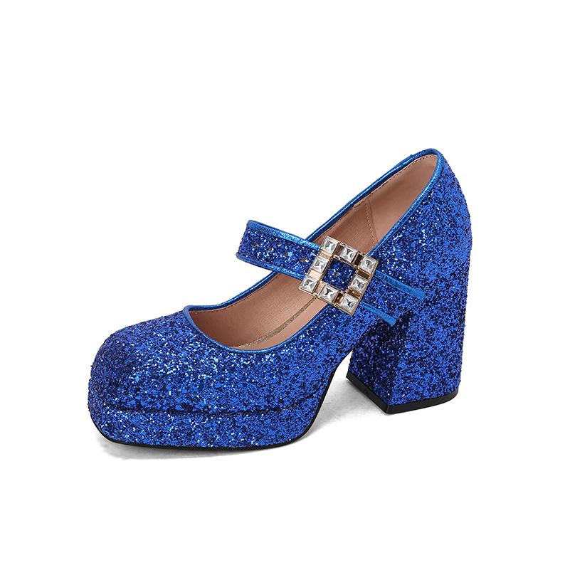 Большой размер Квадратный носок Настольная Квадратная Пряжка с горным хрусталем Неглубокие женские туфли Милый стиль Дышащие Толстый каблук Высокие каблуки 37 синий
Большой размер Квадратный носок Настольная Квадратная Пряжка с горным хрусталем Неглубокие женские туфли Милый стиль Дышащие Толстый каблук Высокие каблуки 37 синий