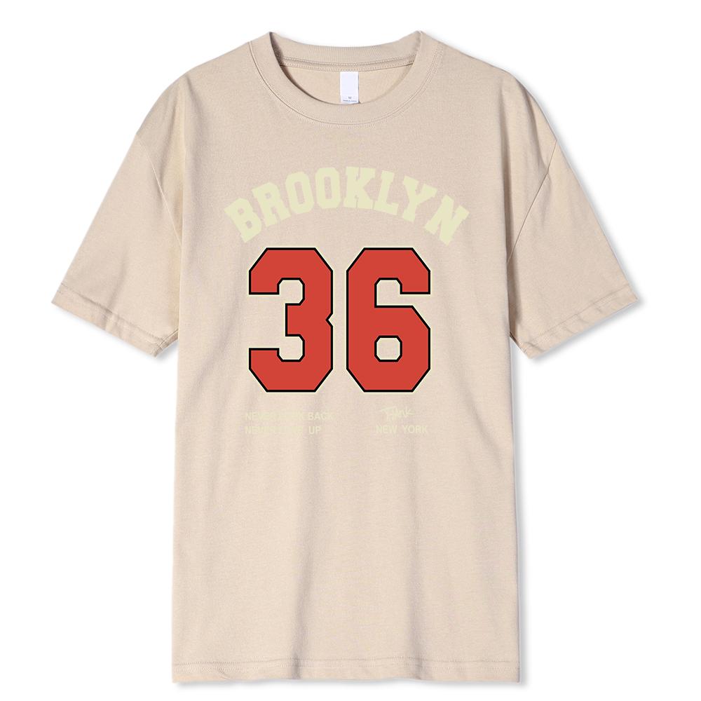 Brooklyn 36 Art Letter Retro Design Cartoons Printing Clothing Men Breathable T Shirt Loose T Shirts Cotton Short Sleeve 3XL
Brooklyn 36 Art Letter Retro Design Cartoons Printing Clothing Men Breathable T Shirt Loose T Shirts Cotton Short Sleeve 3XL
