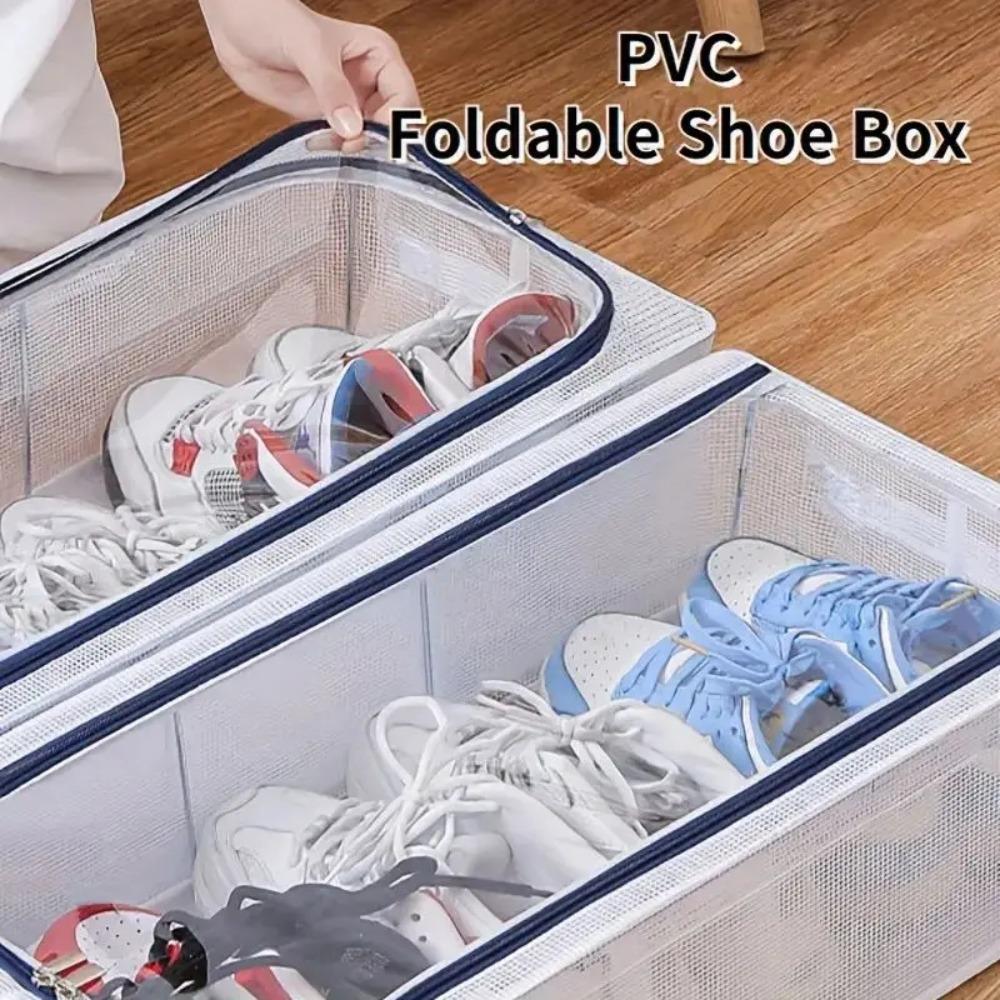 Steel Frame Shoes Sorting Box PVC Folding Shoe Rack Large Capacity Shoe Organier Box 60x30x15cm
Steel Frame Shoes Sorting Box PVC Folding Shoe Rack Large Capacity Shoe Organier Box 60x30x15cm