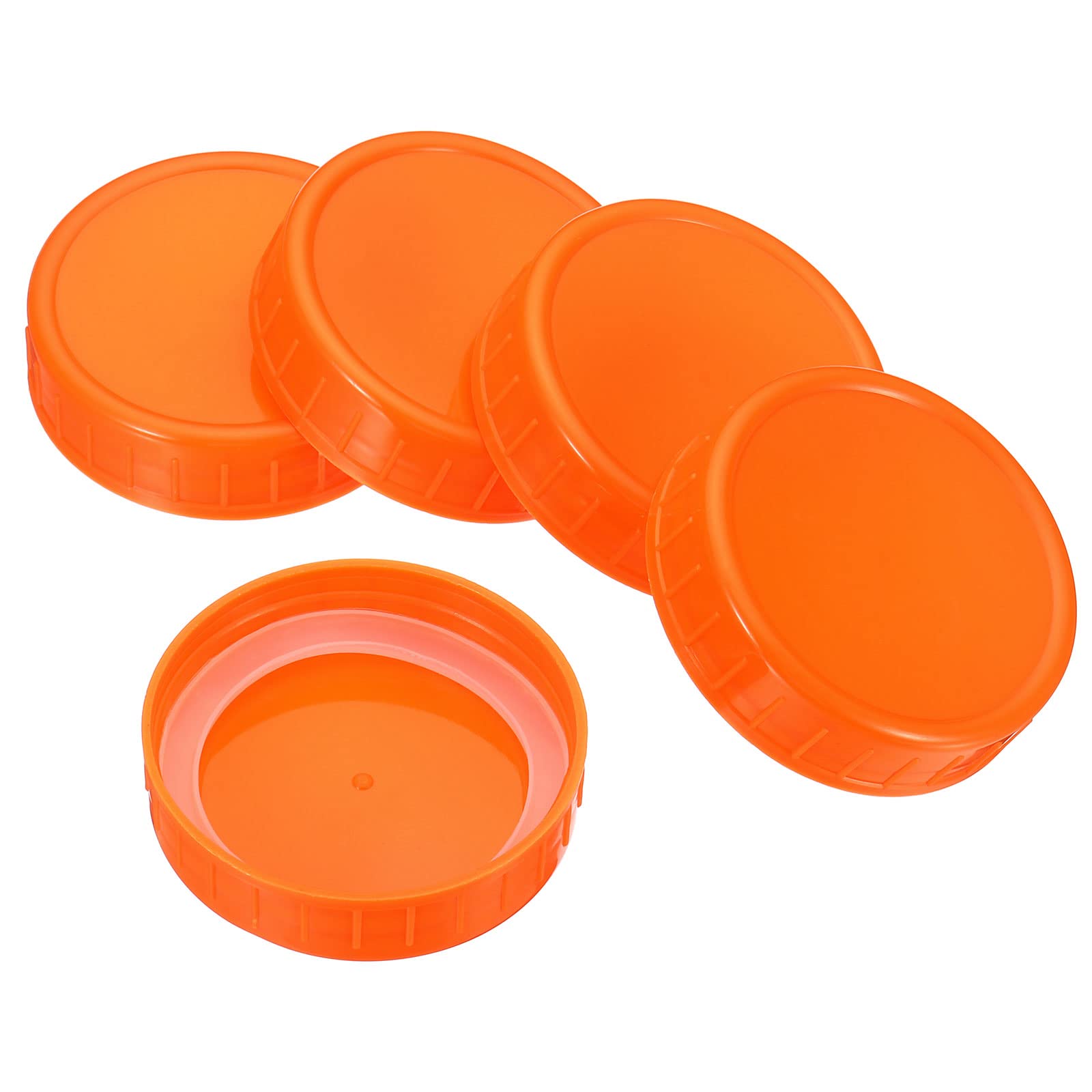 PATIKIL 70 mm Regular Mouth Plastic Mason Jar Lid 1 Pieces Canning Jar Cap with Silicone Seal Ring for Kitchen Storage Orange Set/6
PATIKIL 70 mm Regular Mouth Plastic Mason Jar Lid 1 Pieces Canning Jar Cap with Silicone Seal Ring for Kitchen Storage Orange Set/6