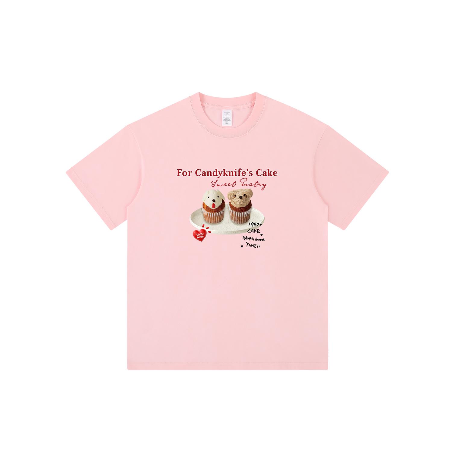 Korean Style Summer Cake Print Girlish Creamy Short Sleeve T-Shirt - Loose Round Neck Couple Outfit L
Korean Style Summer Cake Print Girlish Creamy Short Sleeve T-Shirt - Loose Round Neck Couple Outfit L