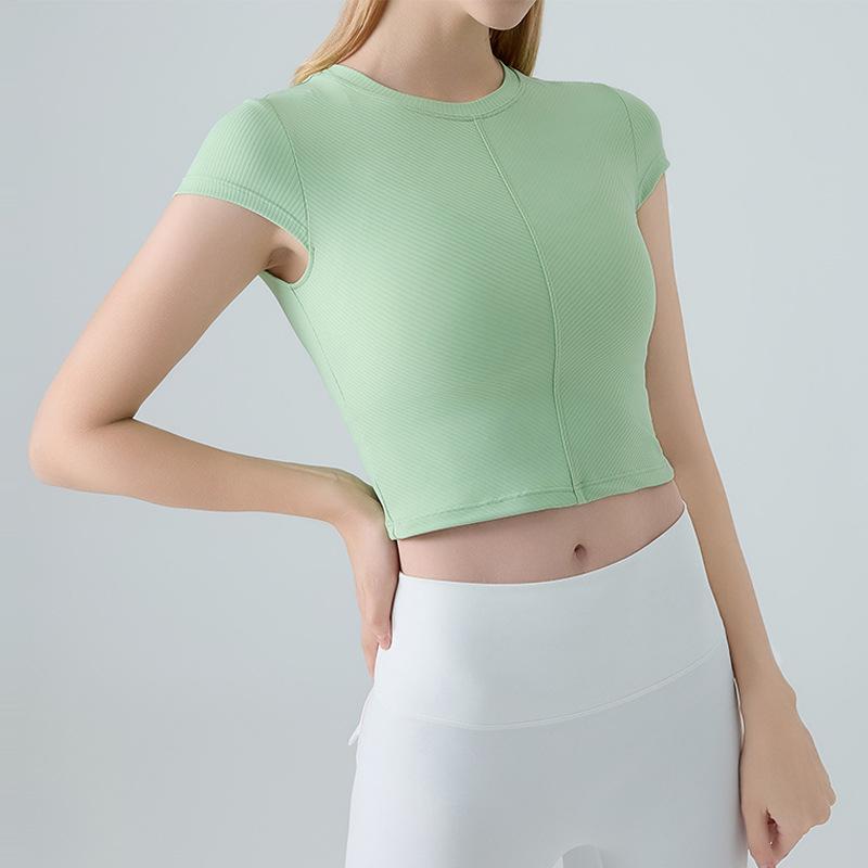 Women s Quick-Dry Mei Fei Stripe Yoga Top - Short Sleeve, Crop, Ideal for Running & Gym S
Women s Quick-Dry Mei Fei Stripe Yoga Top - Short Sleeve, Crop, Ideal for Running & Gym S