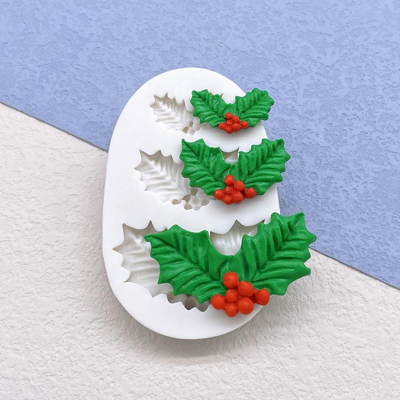 Holly Berry Christmas Silicone Cake Baking Mold Sugarcraft Chocolate Cupcake Mould Fondant Decorating Tools сірий
Holly Berry Christmas Silicone Cake Baking Mold Sugarcraft Chocolate Cupcake Mould Fondant Decorating Tools сірий