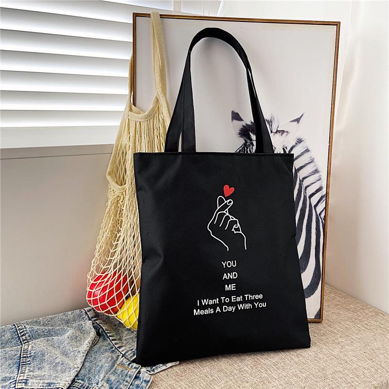 Korean Style Cartoon Print Canvas Tote - Women s Single Shoulder/Handheld Bag
Korean Style Cartoon Print Canvas Tote - Women s Single Shoulder/Handheld Bag