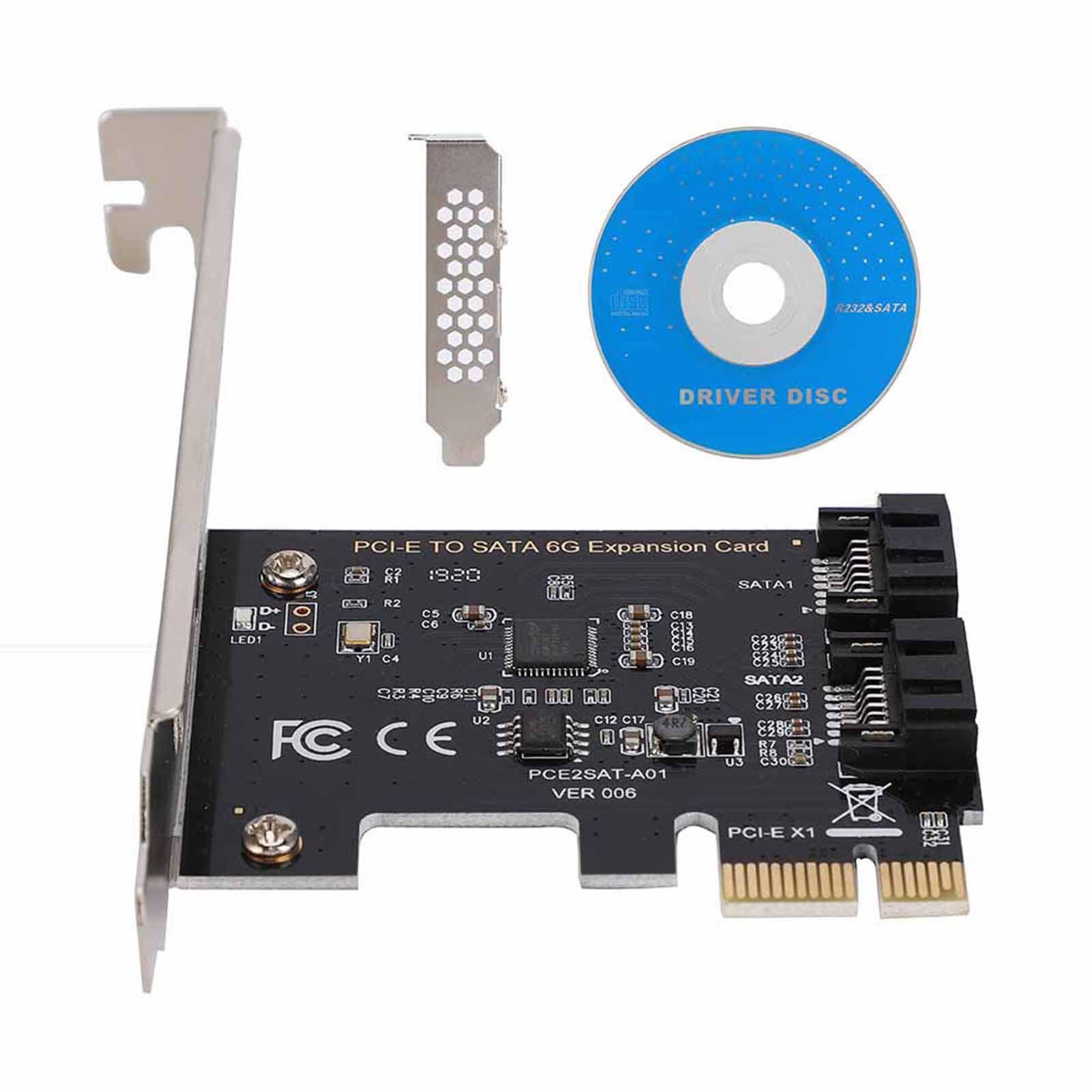 PCI‑E Card PCI‑E Cards PCI Express to 3.0 2 Port III 6Gbps Expansion Adapter Boards PCI‑Express Adapter Boards чорний
PCI‑E Card PCI‑E Cards PCI Express to 3.0 2 Port III 6Gbps Expansion Adapter Boards PCI‑Express Adapter Boards чорний