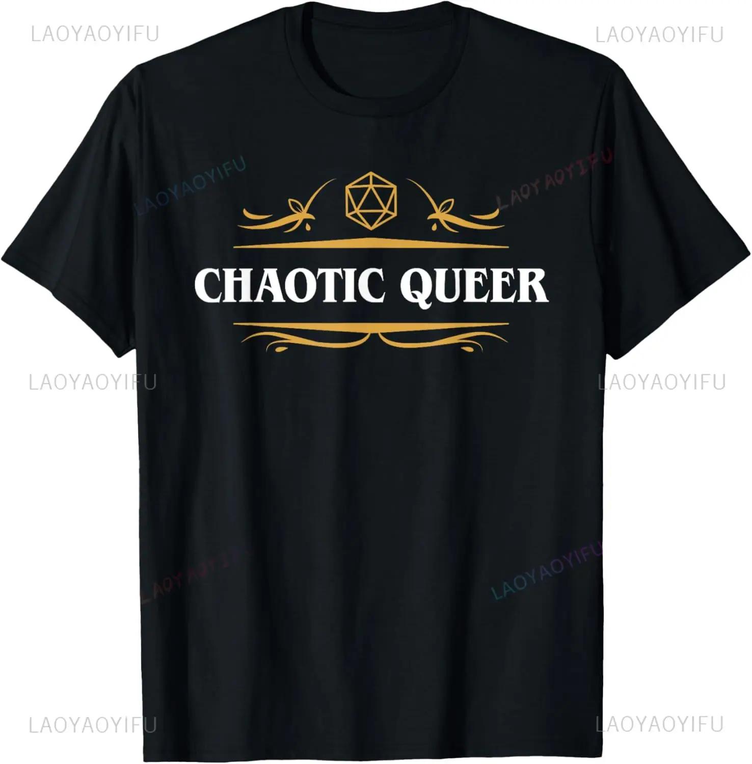 Chaotic Queer LGBT Pride Polyhedral D20 Dice T-Shirt Custom Printed Graphic T Shirts Mens T Shirt Camiseta XL
Chaotic Queer LGBT Pride Polyhedral D20 Dice T-Shirt Custom Printed Graphic T Shirts Mens T Shirt Camiseta XL