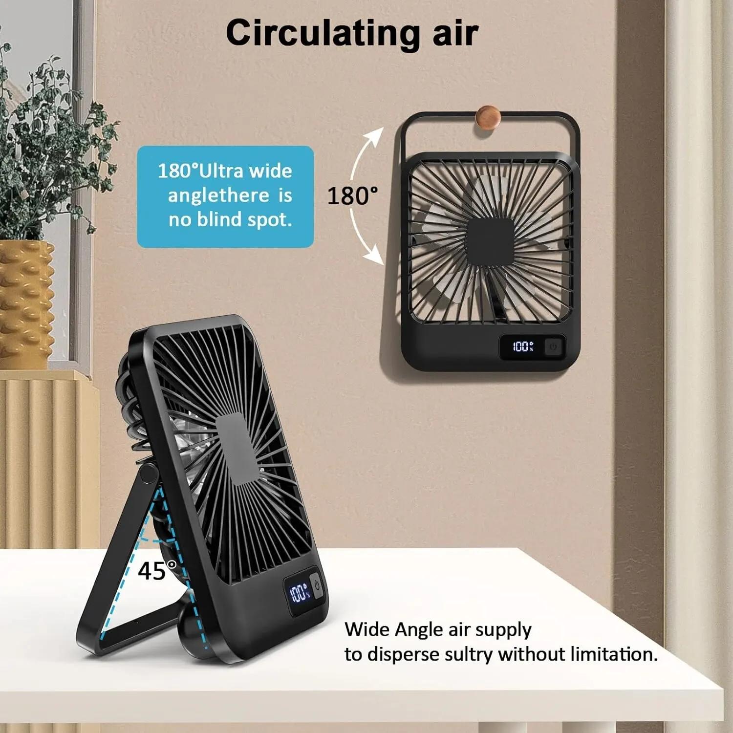 Desk Fan, Portable USB Rechargeable Fan, 180° Tilt Folding Personal Fan With Power Display, 5 Speeds Ultra Quiet Table Fan белый
Desk Fan, Portable USB Rechargeable Fan, 180° Tilt Folding Personal Fan With Power Display, 5 Speeds Ultra Quiet Table Fan белый