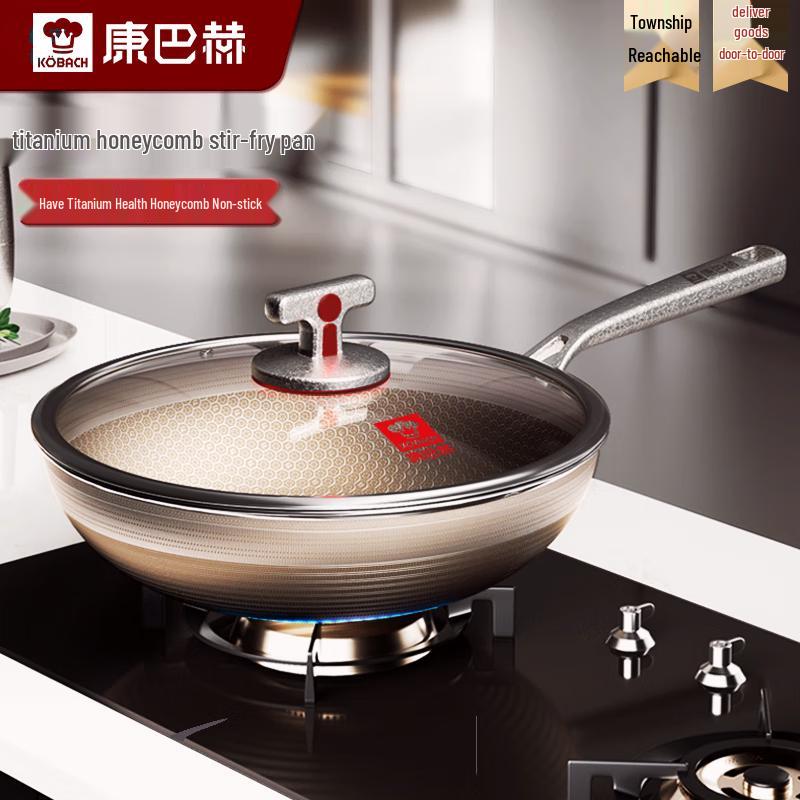 KOBACH 32cm Non-stick 304 Stainless Steel Wok
KOBACH 32cm Non-stick 304 Stainless Steel Wok