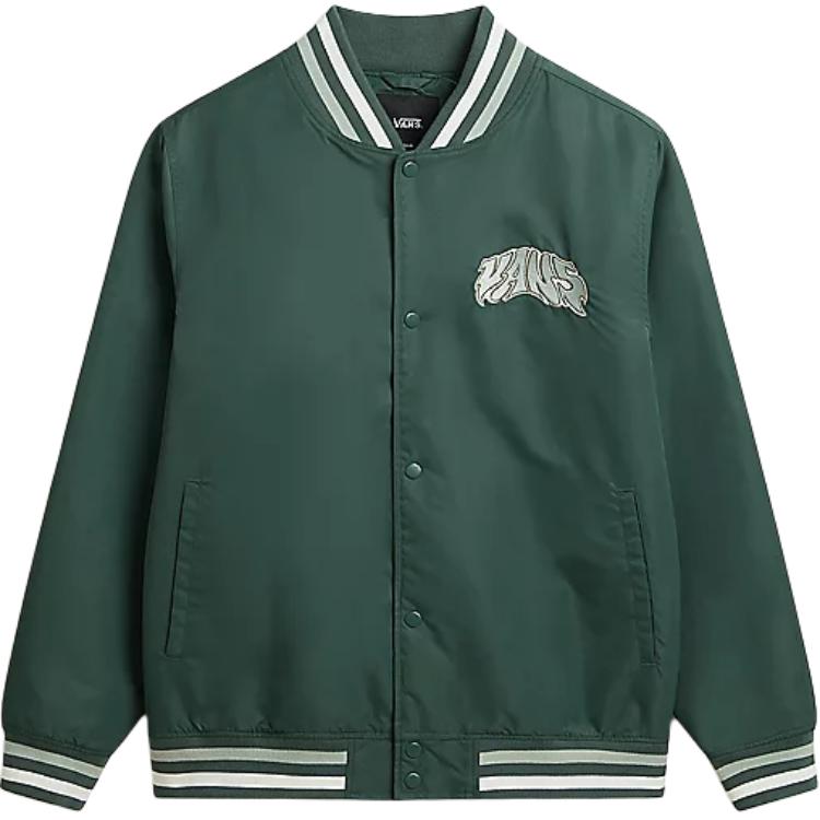 Vans Dunton Logo Print Baseball Collar Long Sleeve Jacket Men jackets Green VN000G81BDX L
Vans Dunton Logo Print Baseball Collar Long Sleeve Jacket Men jackets Green VN000G81BDX L