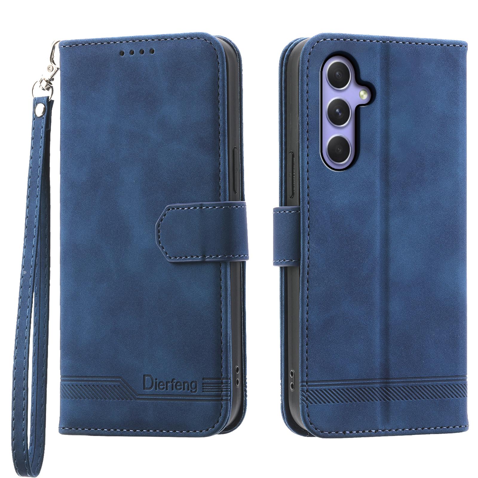 DIERFENG DF-03 for Samsung Galaxy A55 5G Leather Case Line Imprinted Wallet Cover Blue
DIERFENG DF-03 for Samsung Galaxy A55 5G Leather Case Line Imprinted Wallet Cover Blue