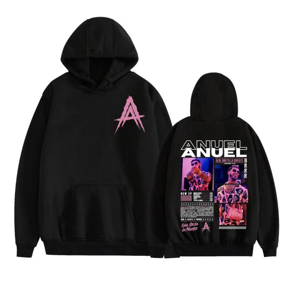 Rapper Anuel AA Real Hasta La Muerte 2025 Graphic Hoodie Men Women Fashion Hip Hop Harajuku Pullover Long Sleeve Sweatshirt Tops XL
Rapper Anuel AA Real Hasta La Muerte 2025 Graphic Hoodie Men Women Fashion Hip Hop Harajuku Pullover Long Sleeve Sweatshirt Tops XL