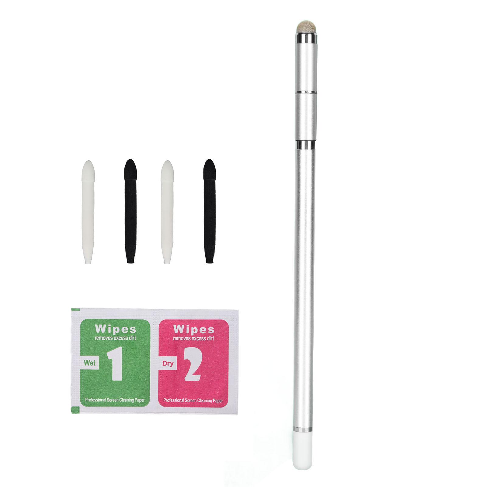 Stylus Pen 4 in 1 Wear Resistant Fiber Nib Mobile Phone Tablet Painting Handwriting Capacitive серебряный
Stylus Pen 4 in 1 Wear Resistant Fiber Nib Mobile Phone Tablet Painting Handwriting Capacitive серебряный