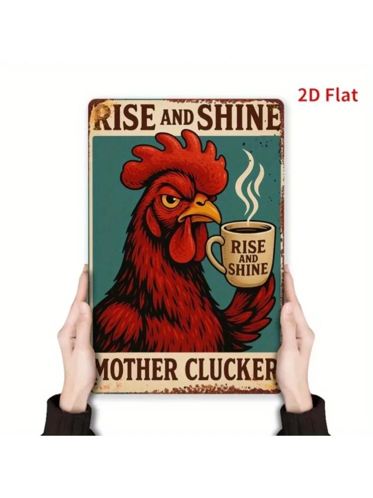 Rise and Shine Mother Clucker Metal Wall Sculpture|Iron,Rooster/Coffee Cup,2D Flat Teal,Halloween&Christmas Gift,Home Decor 20x30cm(7.8x11.8inch)
Rise and Shine Mother Clucker Metal Wall Sculpture|Iron,Rooster/Coffee Cup,2D Flat Teal,Halloween&Christmas Gift,Home Decor 20x30cm(7.8x11.8inch)