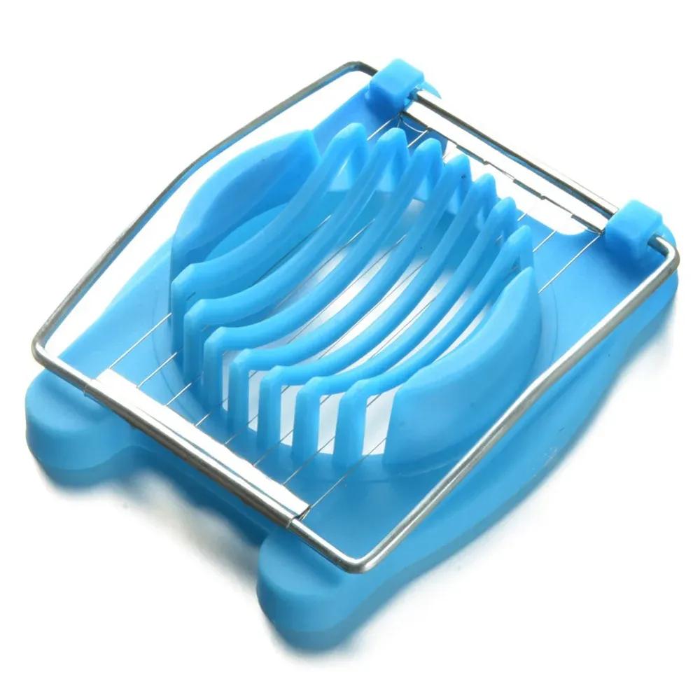 Многофункциональная высококачественная кухонная нарезка для яиц, секционер, резак, форма, цветочные края, новая форма для яиц, кухонные аксессуары, 3 цвета H0588-SkyBlue
