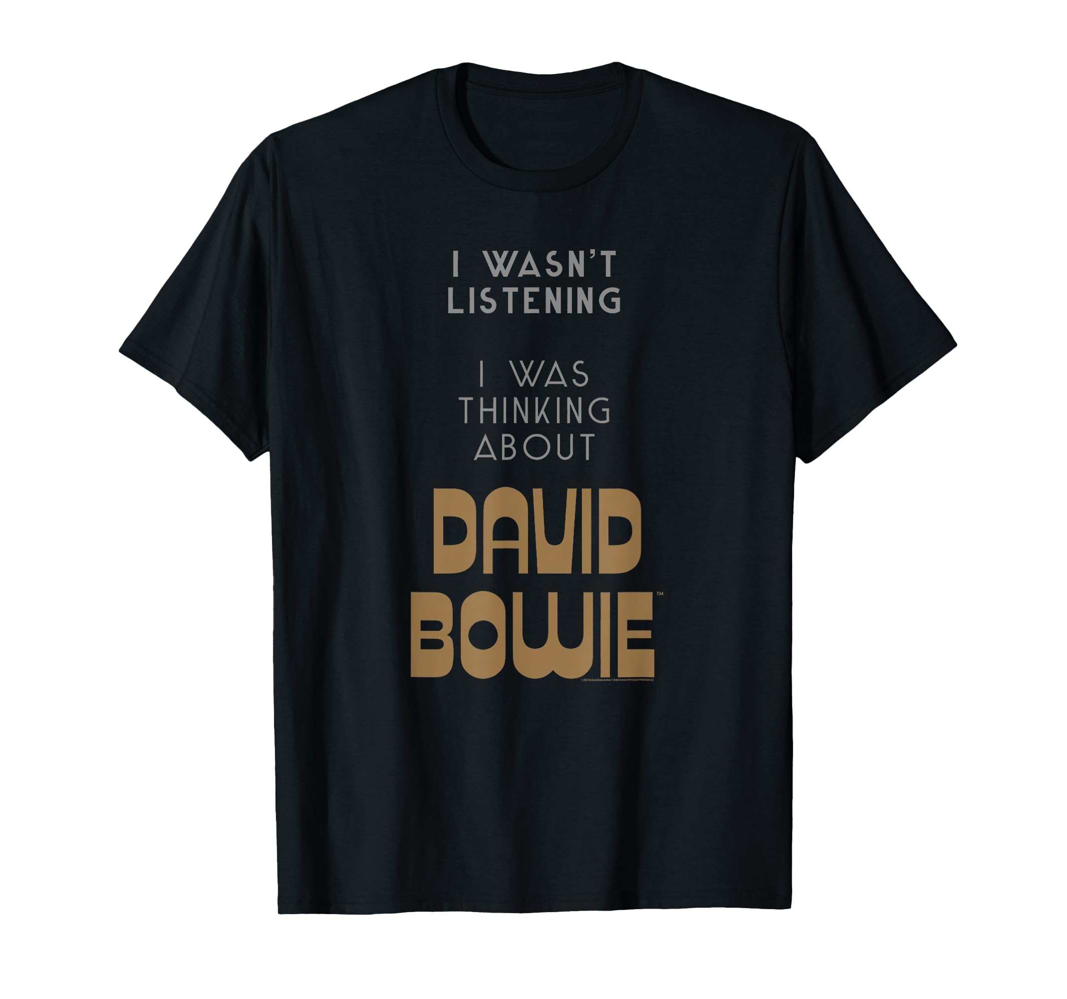 David Bowie I wasn t listening I was thinking about Bowie T-Shirt
David Bowie I wasn t listening I was thinking about Bowie T-Shirt