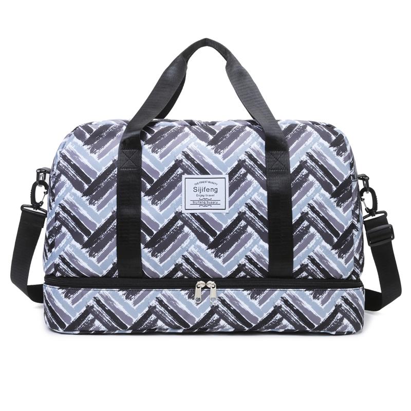 Модная дорожная сумка-даффл большой вместимости с эффектом ряби, спортивная сумка для тренажерного зала, отделение для обуви, багажная сумка для выходных/ночевки чёрный
Модная дорожная сумка-даффл большой вместимости с эффектом ряби, спортивная сумка для тренажерного зала, отделение для обуви, багажная сумка для выходных/ночевки чёрный