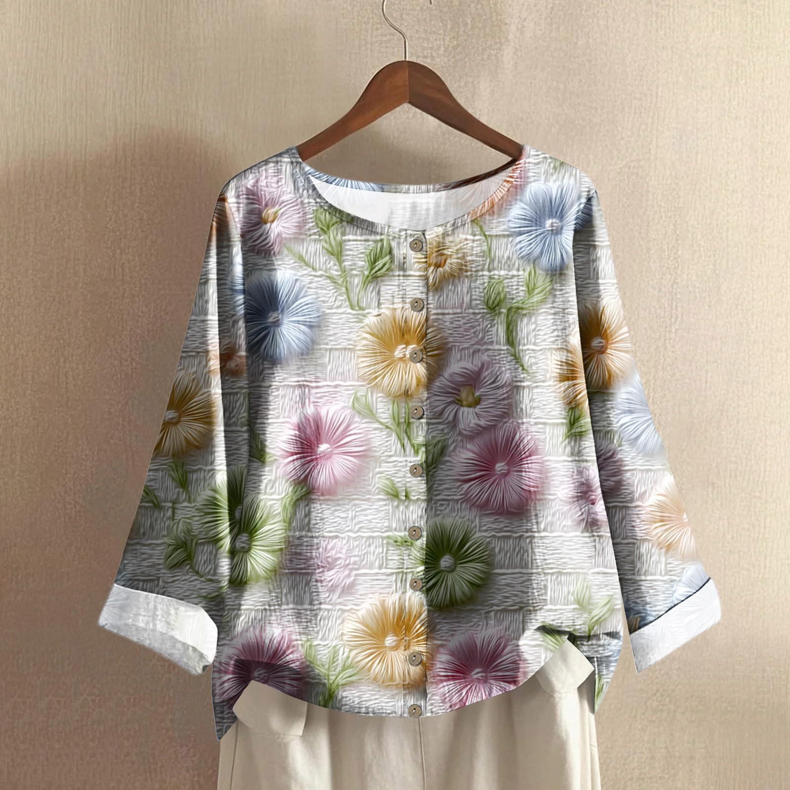 Женская модная и повседневная рубашка с длинным рукавом, круглым вырезом и принтом, блузка-топ из хлопка и льна XXL розовый
Женская модная и повседневная рубашка с длинным рукавом, круглым вырезом и принтом, блузка-топ из хлопка и льна XXL розовый