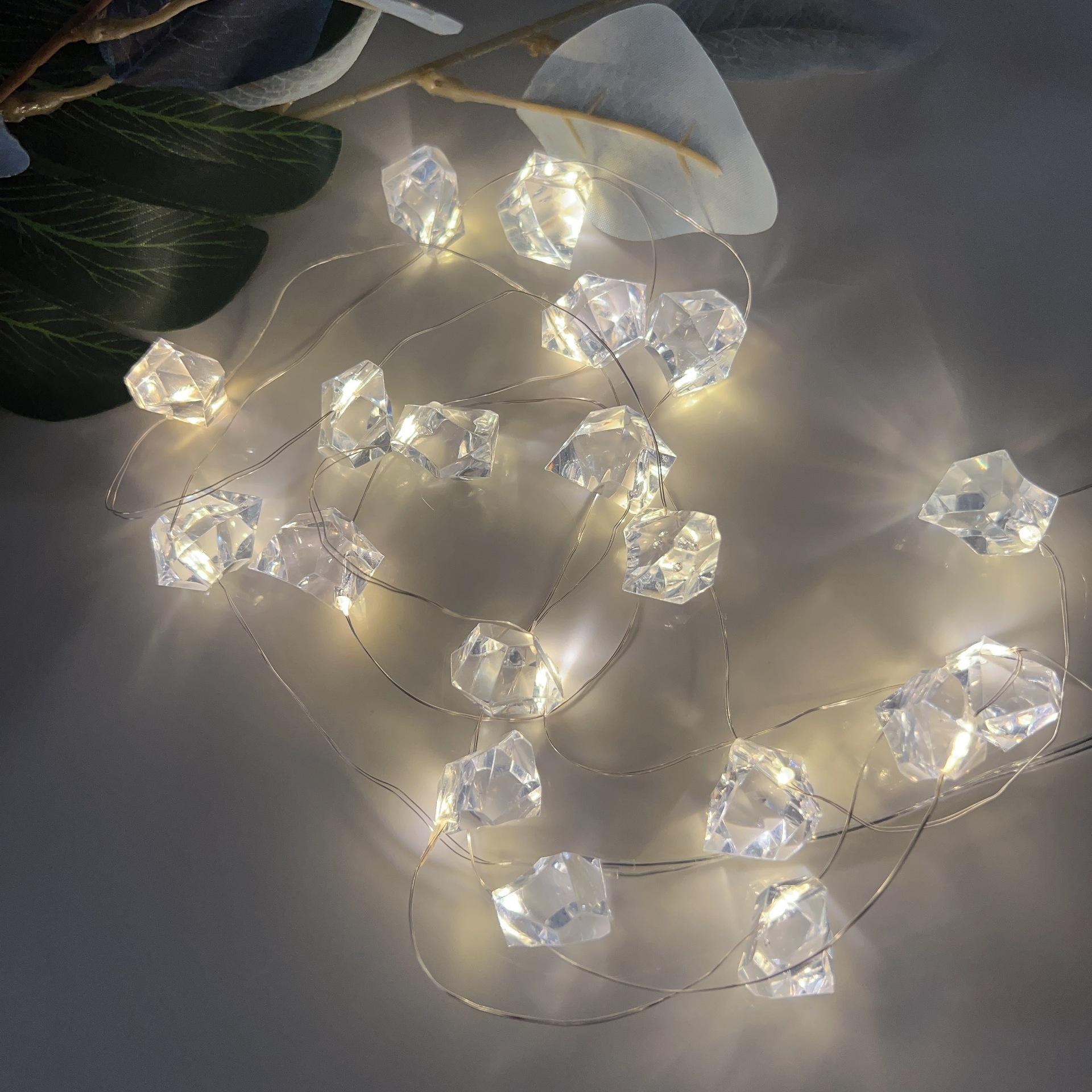 2m 20-LED Crystal Stone Design Decorative String Light Festival Home Ambient Night Light, Constant Light B
2m 20-LED Crystal Stone Design Decorative String Light Festival Home Ambient Night Light, Constant Light B