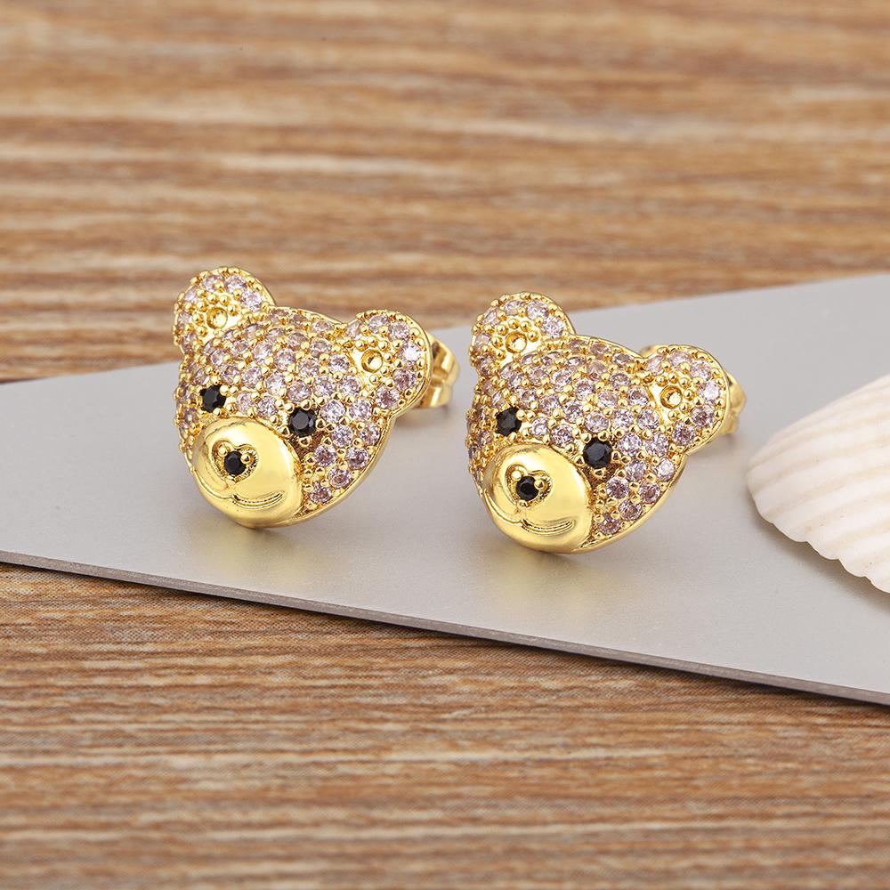 Nidin New Arrival Fashion Cute Zircon Little Bear Stud Earrings 8 Colors For Women Girls Ear Jewelry Accessories Delicate Gifts розовый
Nidin New Arrival Fashion Cute Zircon Little Bear Stud Earrings 8 Colors For Women Girls Ear Jewelry Accessories Delicate Gifts розовый