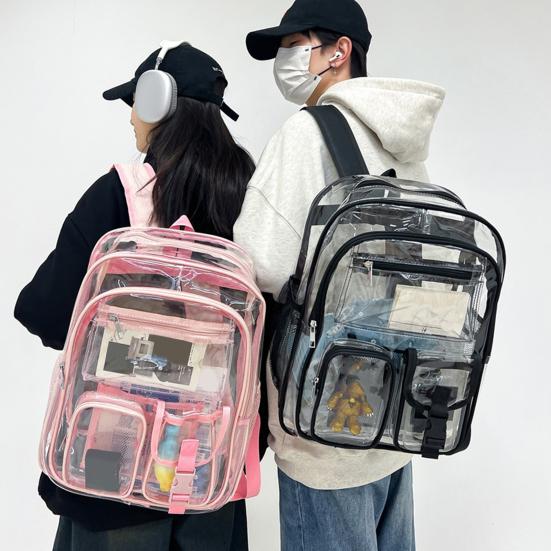 Clear Backpack for Girls Boys Waterproof Heavy Duty Transparent Bookbag Large Capacity See Through Backpack for Work School Travel чорний
Clear Backpack for Girls Boys Waterproof Heavy Duty Transparent Bookbag Large Capacity See Through Backpack for Work School Travel чорний