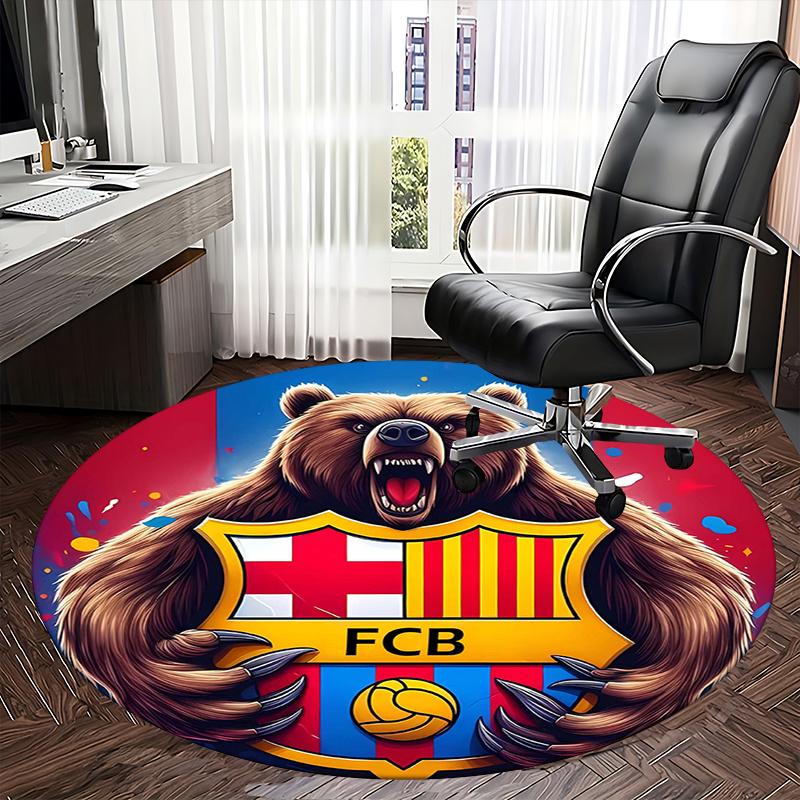 FCB Bear Crest,Barcelona Football Club Badge Chair mat Round Rug Office carpet, Machine Washable, Non slip, Suitable for Living Rooms, Bedrooms 120cm
FCB Bear Crest,Barcelona Football Club Badge Chair mat Round Rug Office carpet, Machine Washable, Non slip, Suitable for Living Rooms, Bedrooms 120cm
