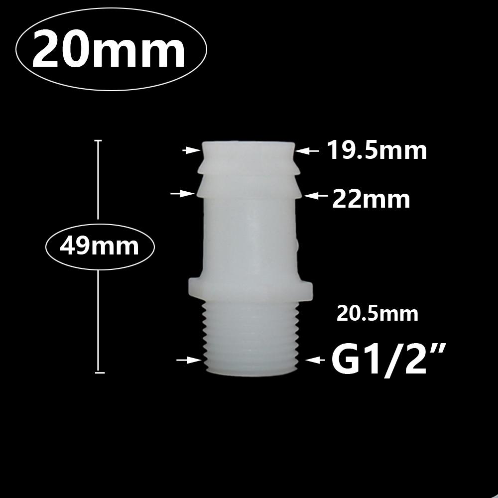 Male 1I2 Inch To 4/6/8/10/12/14/16/18/20mm Plastic Hose Barb Connector Pvc Water Pipe Fittings Coupler
Male 1I2 Inch To 4/6/8/10/12/14/16/18/20mm Plastic Hose Barb Connector Pvc Water Pipe Fittings Coupler