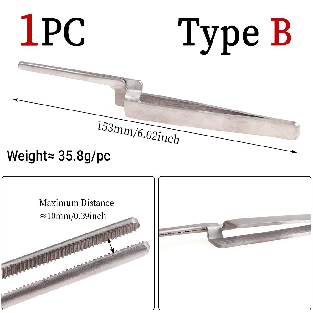 1PC/2PCS Hackle Pliers Fly Tying Tool, Stainless Steel Feather Clip Clamp Holder for Fly Fishing Tying Materials and Accessories
1PC/2PCS Hackle Pliers Fly Tying Tool, Stainless Steel Feather Clip Clamp Holder for Fly Fishing Tying Materials and Accessories