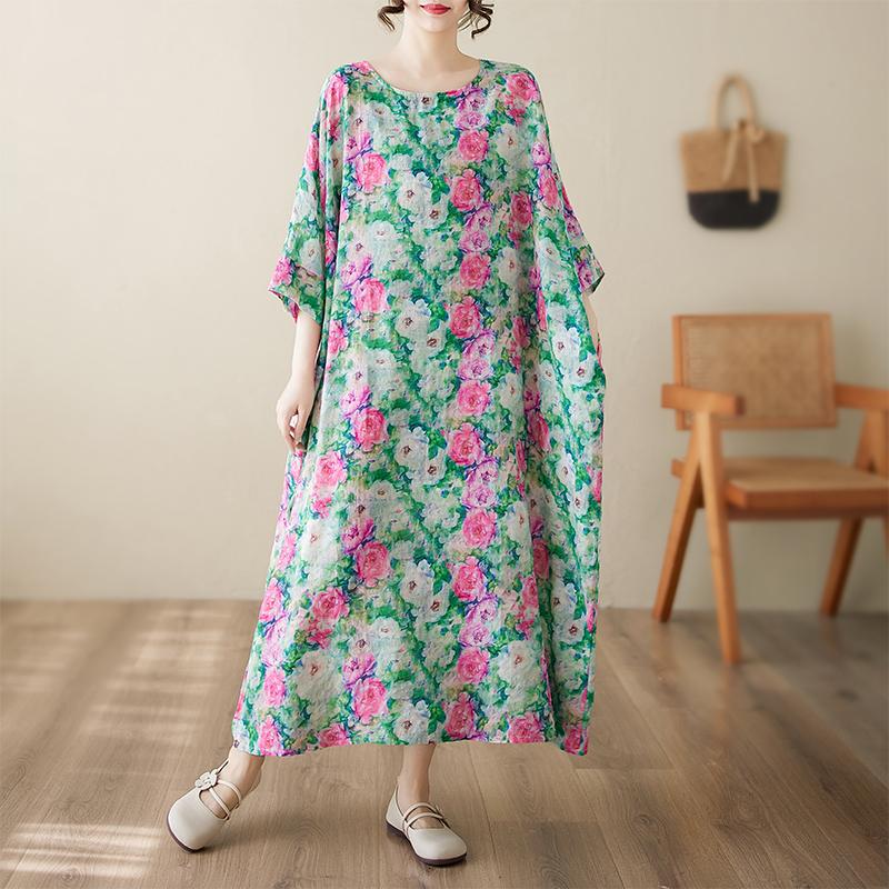 DIMANAF New 2025 Summer Dress Women Vintage Printing Floral Casual Plus Size Dress Loose O-Neck Dress Maxi One Size зелёный
DIMANAF New 2025 Summer Dress Women Vintage Printing Floral Casual Plus Size Dress Loose O-Neck Dress Maxi One Size зелёный