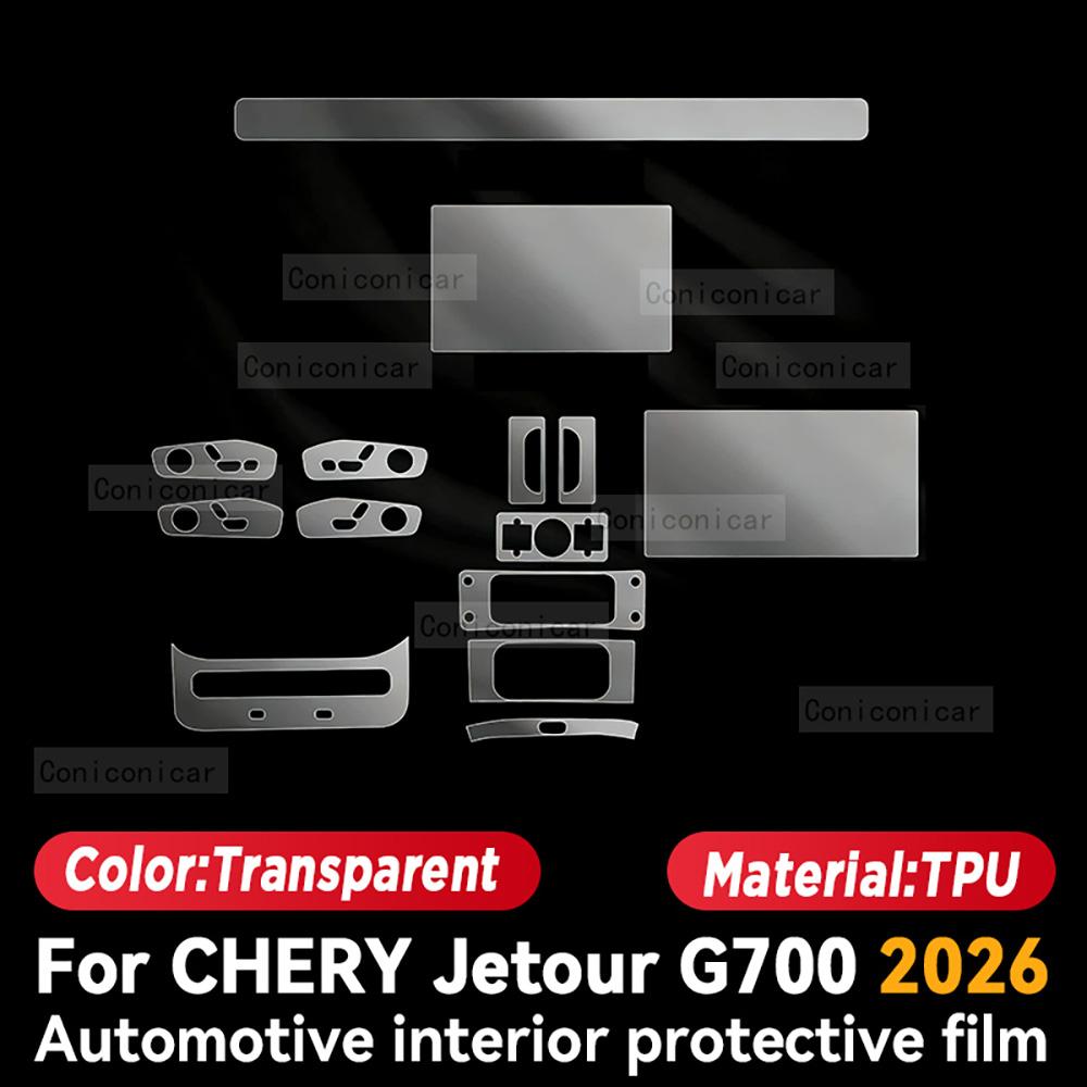 For CHERY JETOUR G700 2026 Car Interior Protection Anti-Scratch TPU Film trument Center Control Navigation Screen Accessories Right rudder
For CHERY JETOUR G700 2026 Car Interior Protection Anti-Scratch TPU Film trument Center Control Navigation Screen Accessories Right rudder