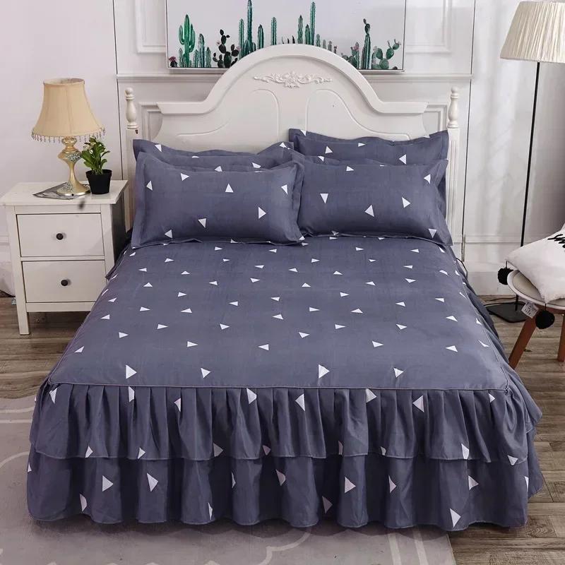 Ruffle Skirt Bedspread Home Textile Printed Bed Skirt Bedroom Coverlets Bedspreads Sheets Dust Cover Bedding 3PCS/Set 3PCS-120x200cm
Ruffle Skirt Bedspread Home Textile Printed Bed Skirt Bedroom Coverlets Bedspreads Sheets Dust Cover Bedding 3PCS/Set 3PCS-120x200cm