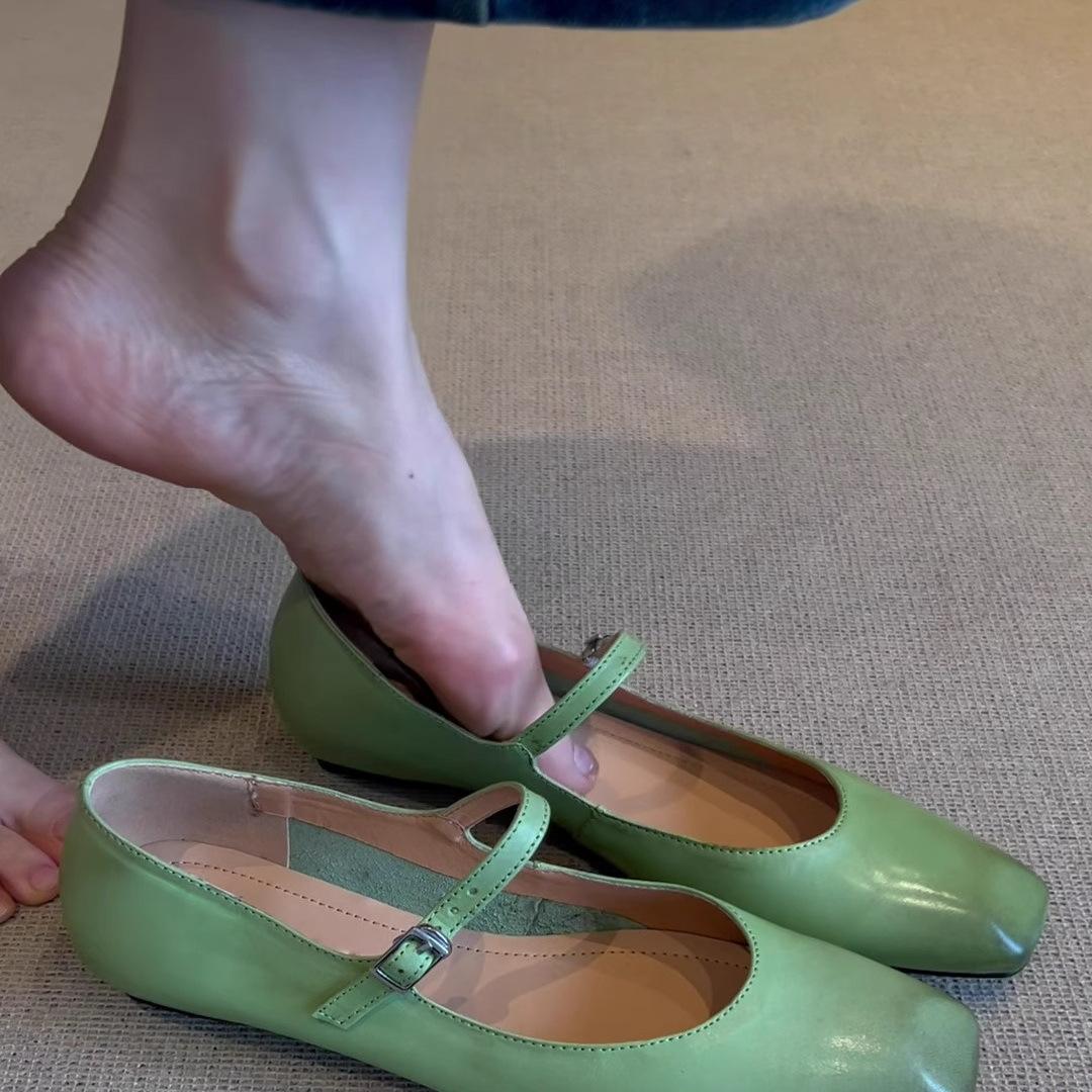 Sheepskin version~ French retro Mary Jane shoes women s flat heel single shoes square head light mouth versatile bow leather shoes 35 зелений
Sheepskin version~ French retro Mary Jane shoes women s flat heel single shoes square head light mouth versatile bow leather shoes 35 зелений