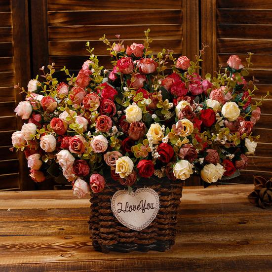 Artificial Roses Bunch Reusable Fake Flowers Maintenance-Free Faux Rose Bundle for Table Centerpiece Wedding Party Home Decor синій
Artificial Roses Bunch Reusable Fake Flowers Maintenance-Free Faux Rose Bundle for Table Centerpiece Wedding Party Home Decor синій