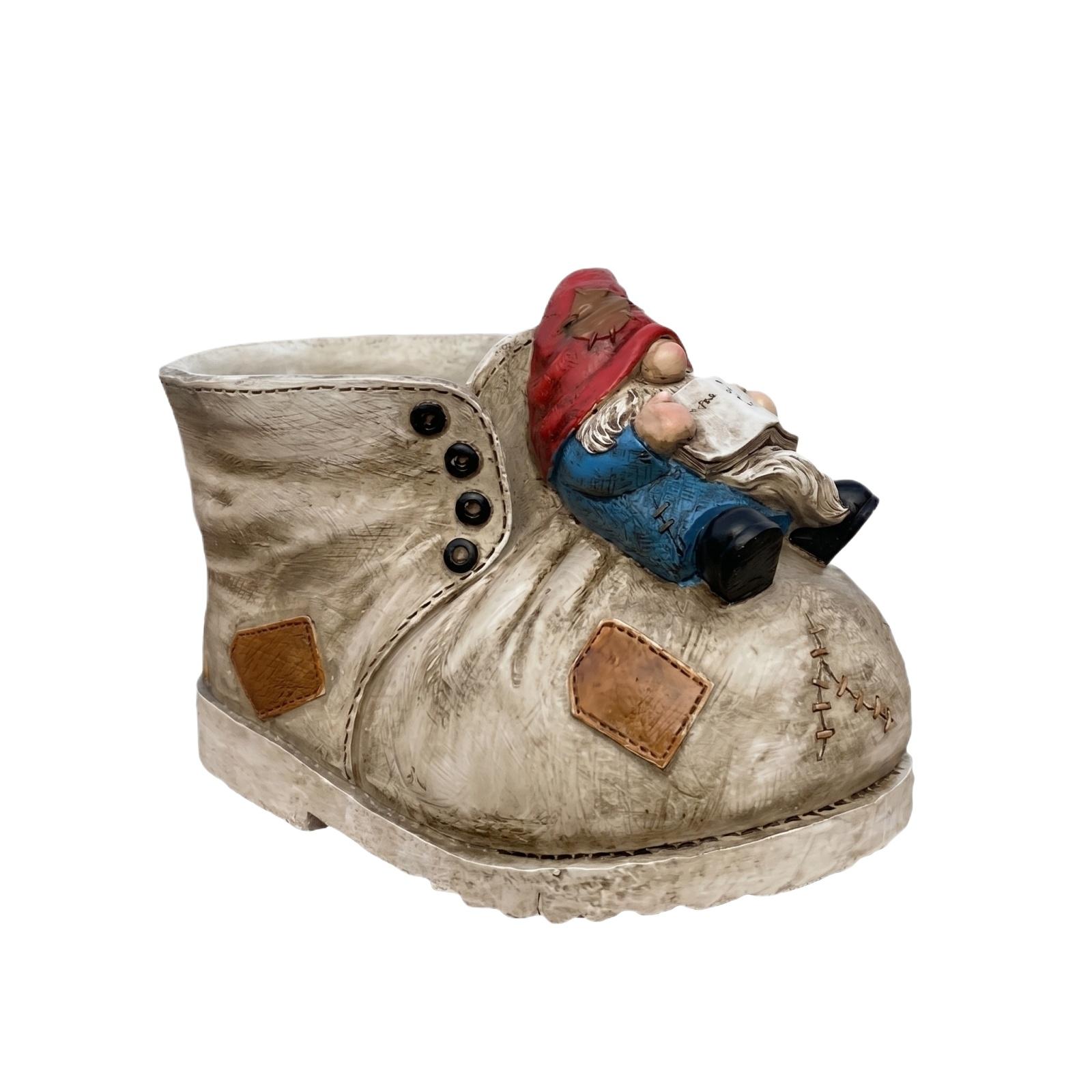 Decorative Shoe Shaped Resin Planter with Gnome Figurine for Indoor and Outdoor Garden Display one size
Decorative Shoe Shaped Resin Planter with Gnome Figurine for Indoor and Outdoor Garden Display one size