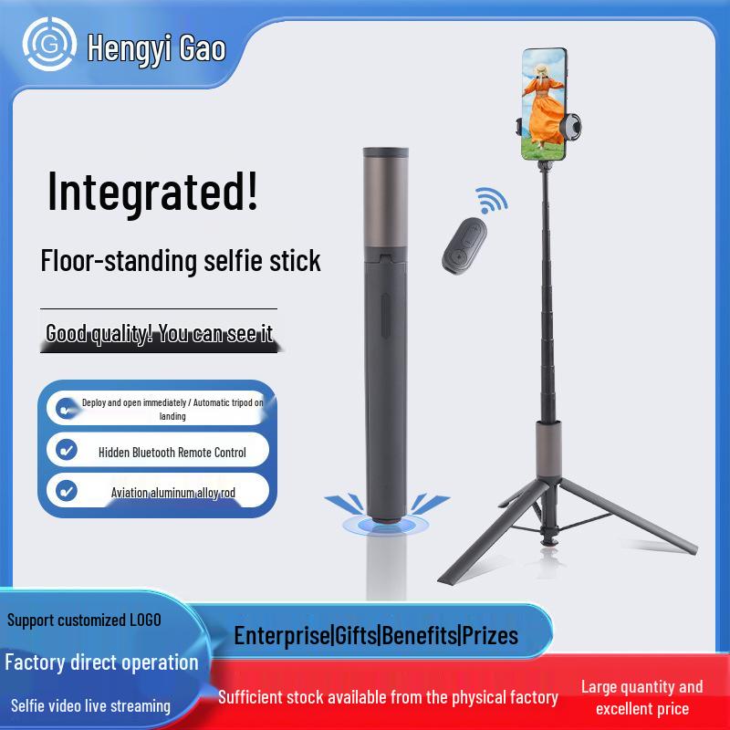 Integrated Bluetooth Selfie Stick Tripod for Mobile Photography
Integrated Bluetooth Selfie Stick Tripod for Mobile Photography